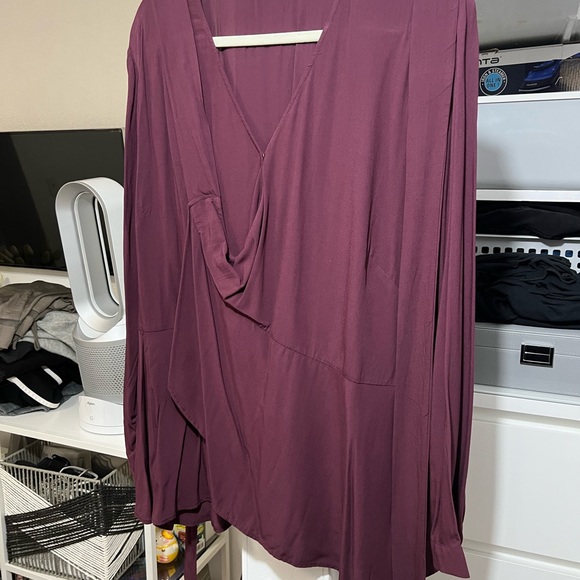 Loft Plus Wrap Top Blouse - Picture 4 of 5